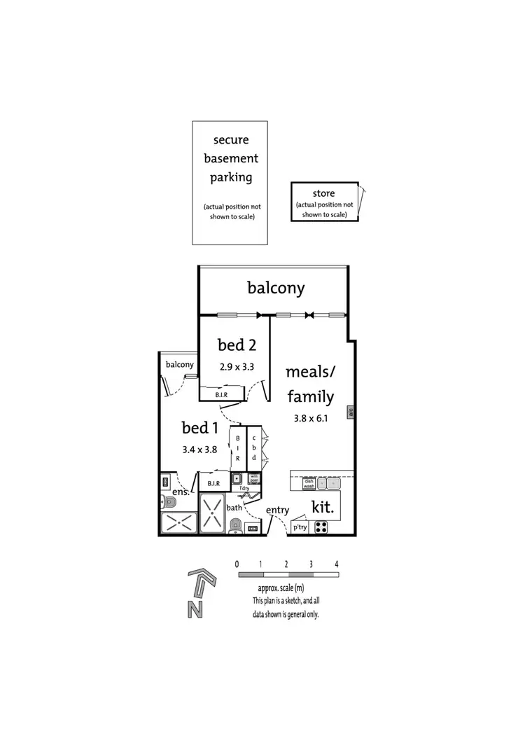 Floorplan of Homely apartment listing, 103/3 Grosvenor Street, Doncaster VIC 3108