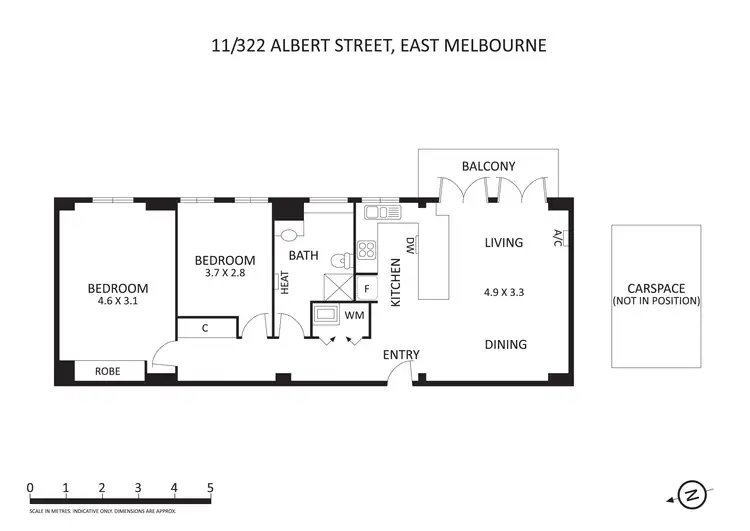 Floorplan of Homely apartment listing, 11/322 Albert Street, East Melbourne VIC 3002