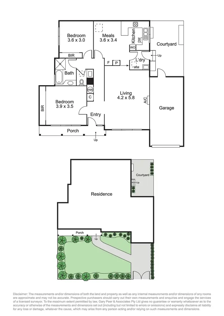 Floorplan of Homely unit listing, 1/95 Coorigil Road, Carnegie VIC 3163