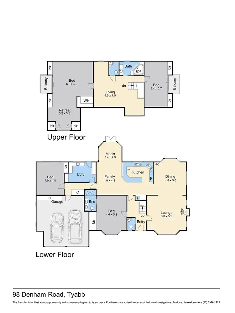 Floorplan of Homely rural property listing, 98-100 Denham Road, Tyabb VIC 3913
