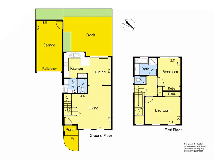 Floorplan of Homely townhouse listing, 2/15 Ester Street, Greensborough VIC 3088