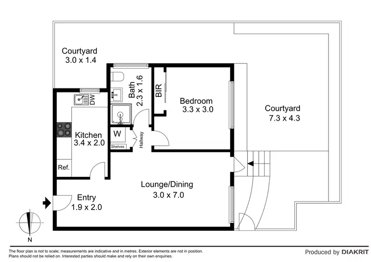 Floorplan of Homely apartment listing, 1/13 Miller Street, Prahran VIC 3181