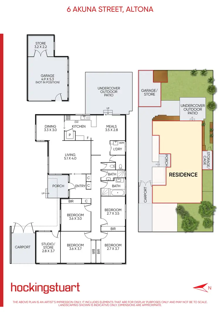 Floorplan of Homely house listing, 6 Akuna Street, Altona VIC 3018