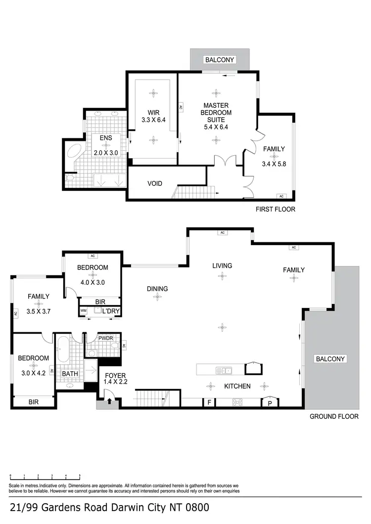 Floorplan of Homely apartment listing, 21/99 Gardens Road, Darwin City NT 800