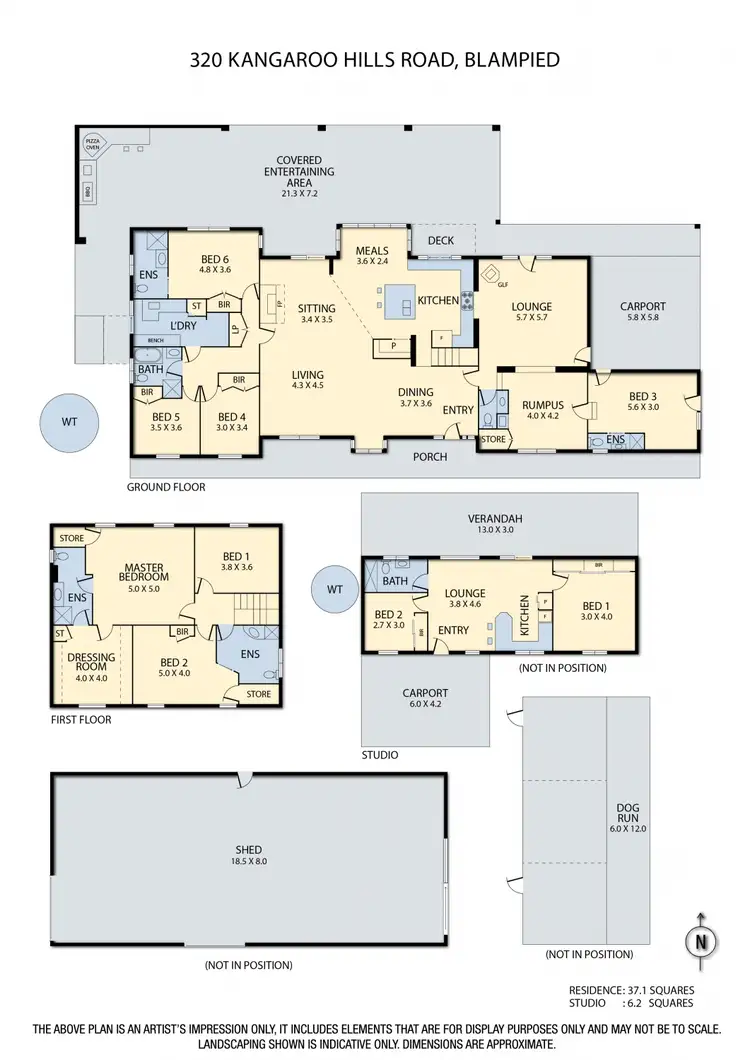 Floorplan of Homely house listing, 320 Kangaroo Hills Road, Blampied VIC 3364