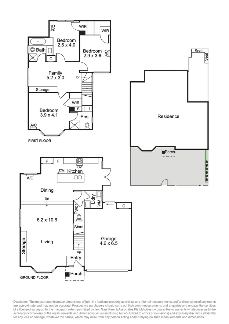 Floorplan of Homely townhouse listing, 1/5 Fairfield Grove, Caulfield South VIC 3162