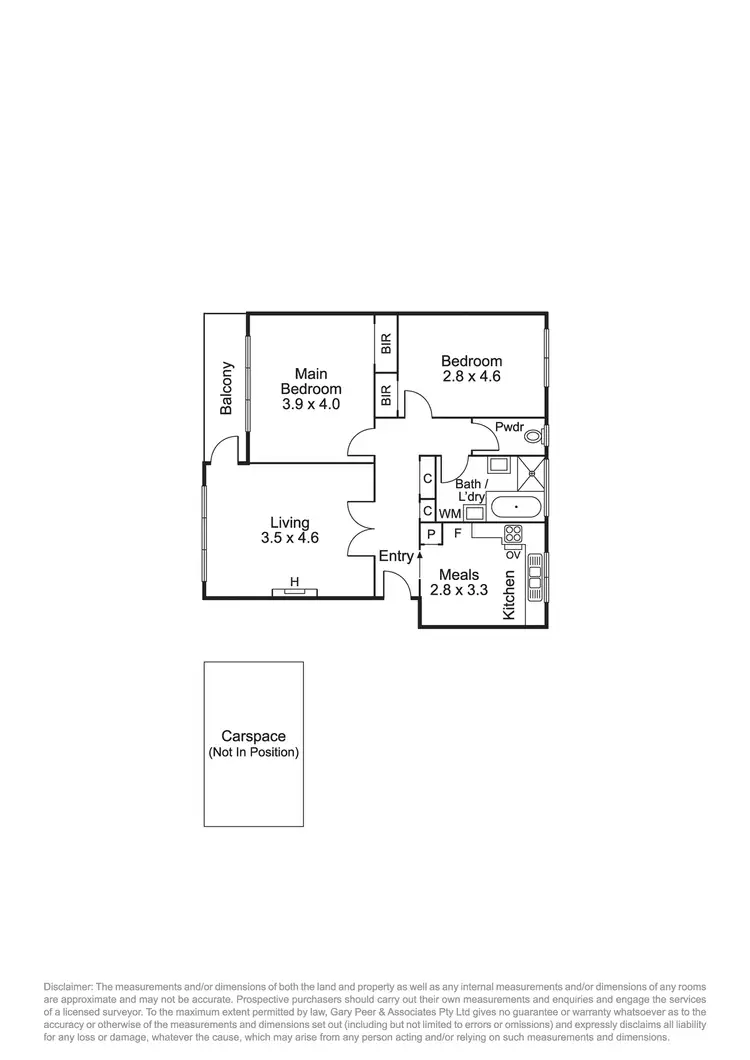 Floorplan of Homely apartment listing, 5/23 Paddington Road, Hughesdale VIC 3166