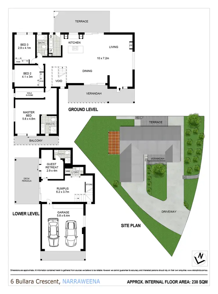 Floorplan of Homely house listing, 6 Bullara Crescent, Narraweena NSW 2099