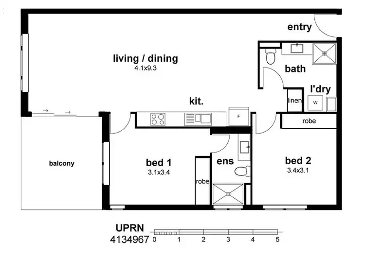 Floorplan of Homely unit listing, Address available on request