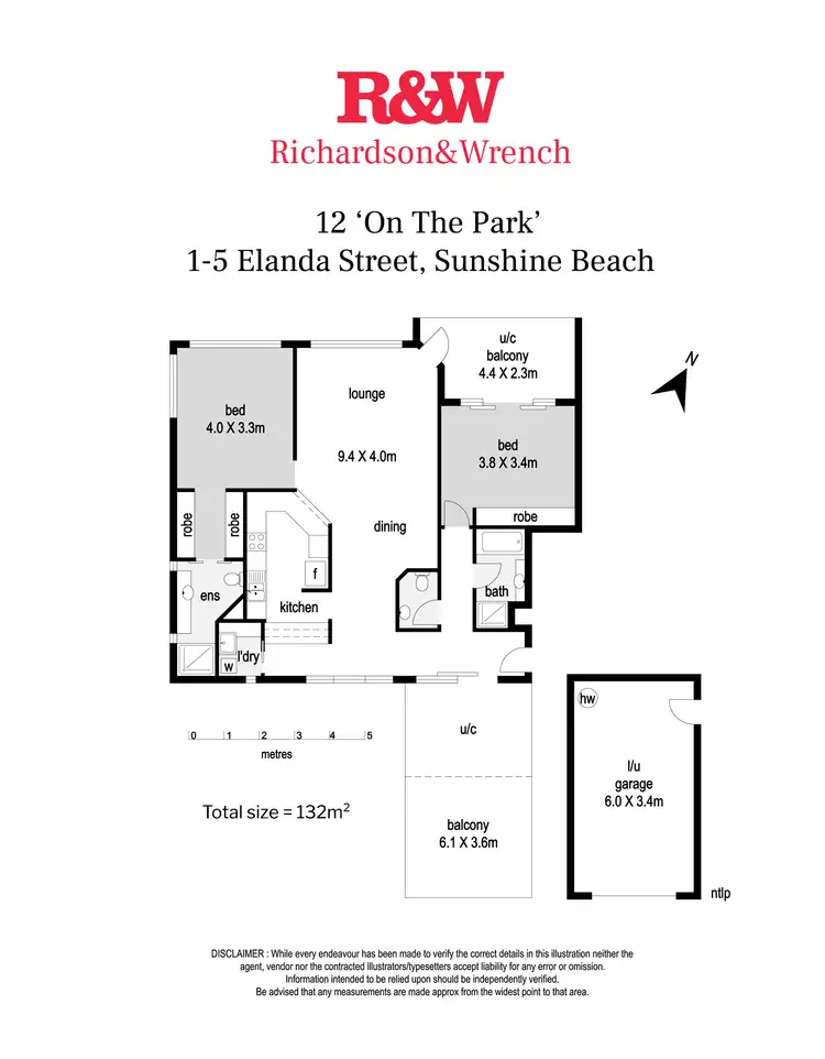 Floorplan of Homely apartment listing, 12/1-5 Elanda Street, Sunshine Beach QLD 4567