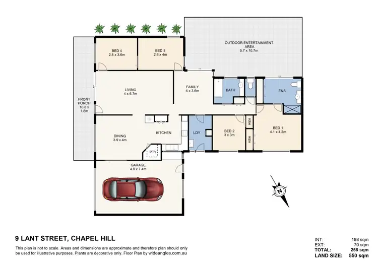 Floorplan of Homely house listing, 9 Lant Street, Chapel Hill QLD 4069