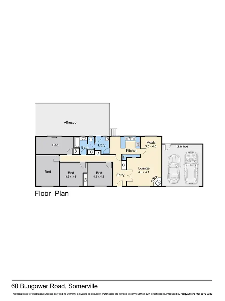 Floorplan of Homely rural property listing, 60 Bungower Road, Somerville VIC 3912