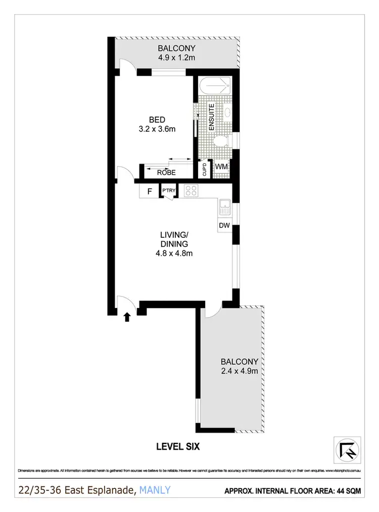 Floorplan of Homely apartment listing, 22/35-36 East Esplanade, Manly NSW 2095