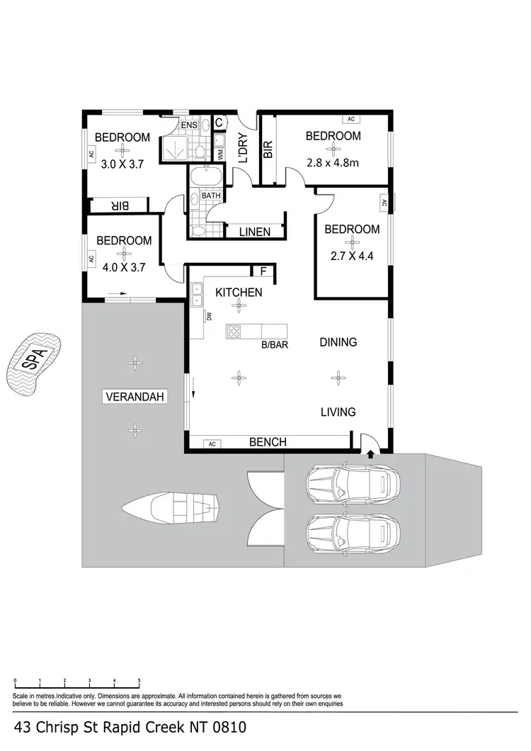 Floorplan of Homely house listing, 43 Chrisp Street, Rapid Creek NT 810