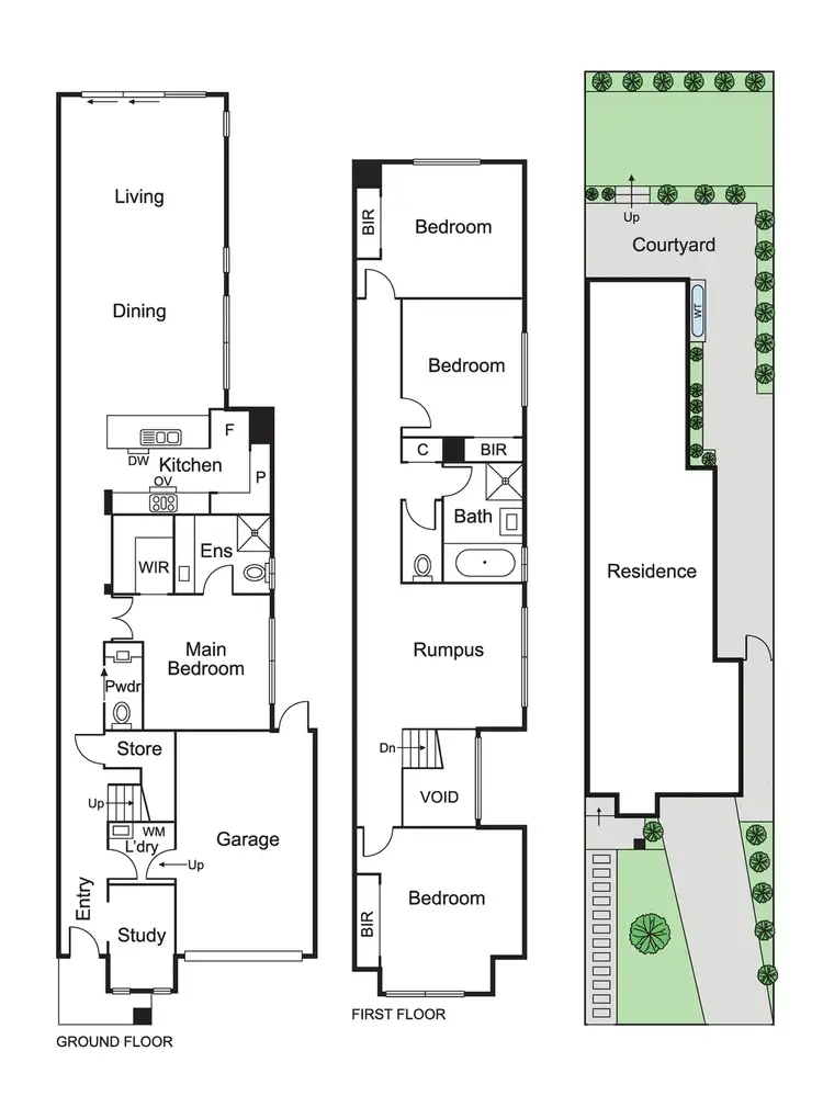 Floorplan of Homely townhouse listing, 10A Clements Street, Bentleigh East VIC 3165