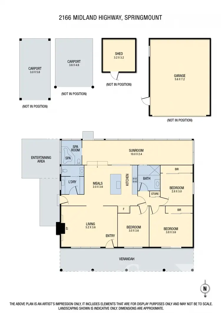 Floorplan of Homely house listing, 2166 Midland Highway, Springmount VIC 3364