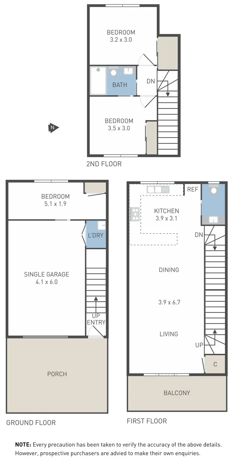 Floorplan of Homely townhouse listing, 4/127 Raleigh Road, Maribyrnong VIC 3032