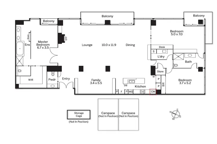 Floorplan of Homely apartment listing, 1206/368 St Kilda Road, Melbourne VIC 3000