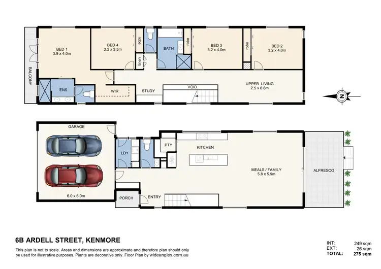 Floorplan of Homely house listing, 6B Ardell Street, Kenmore QLD 4069