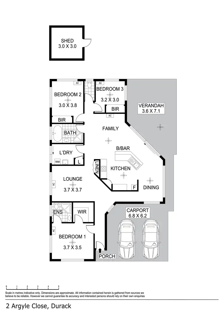 Floorplan of Homely house listing, 2 Argyle Close, Durack NT 830