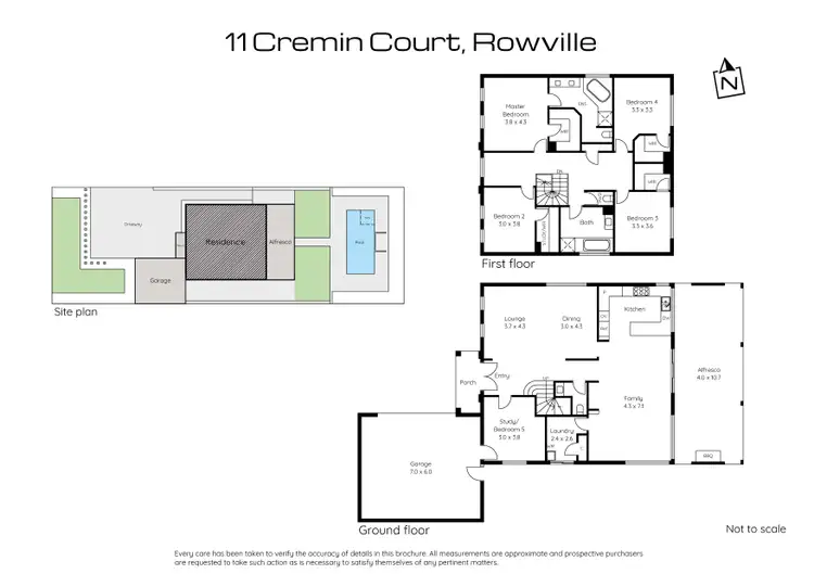 Floorplan of Homely house listing, 11 Cremin Court, Rowville VIC 3178
