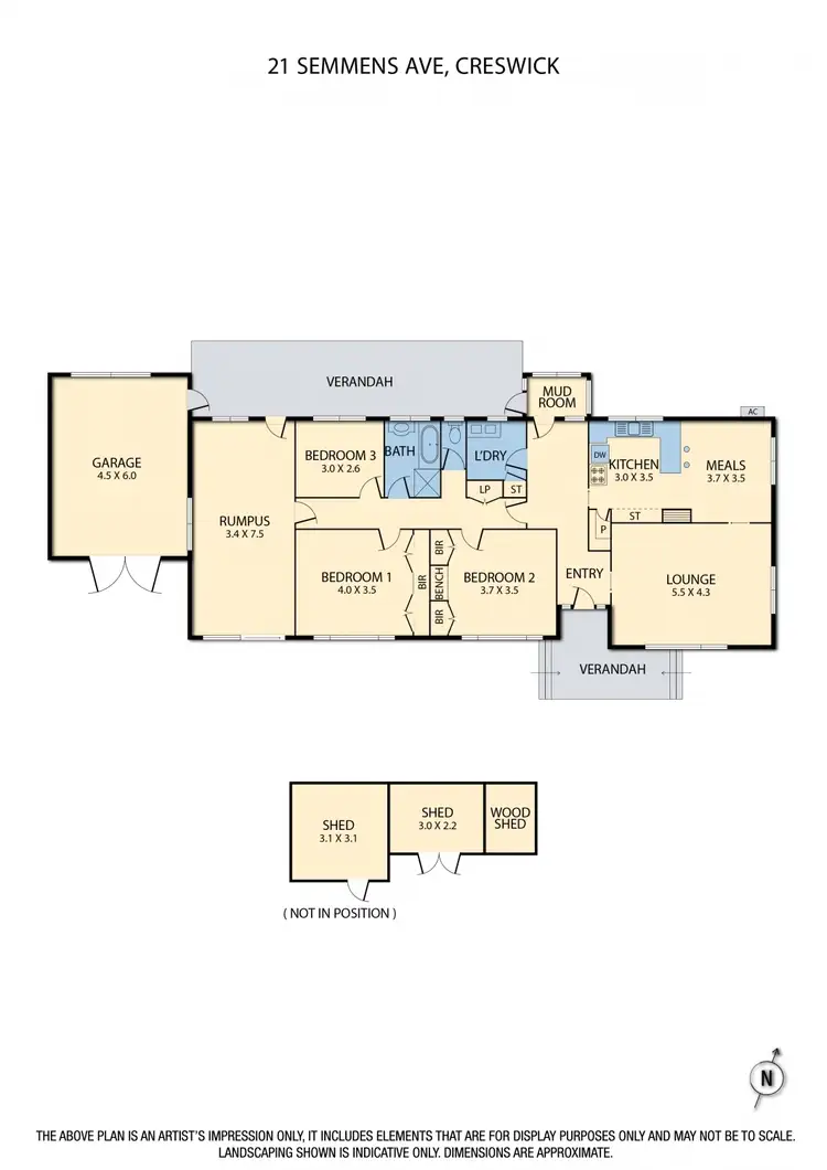 Floorplan of Homely house listing, 21 Semmens Avenue, Creswick VIC 3363