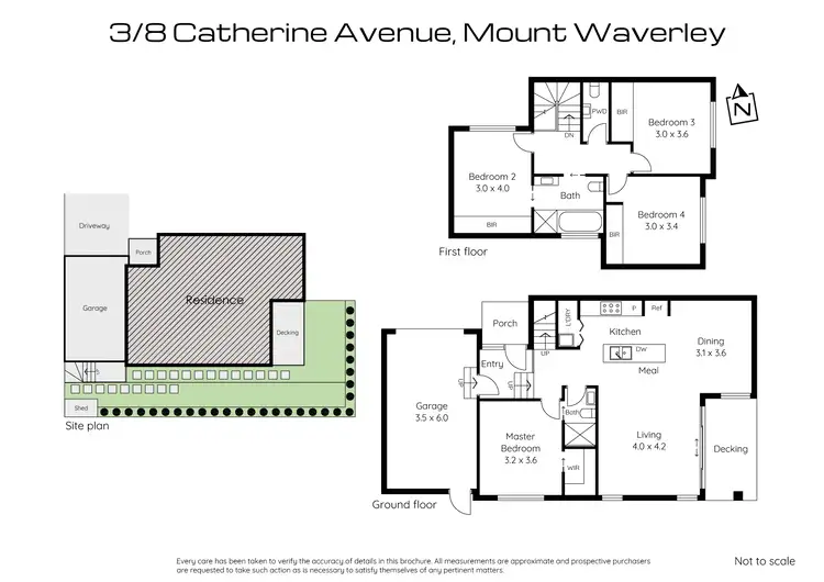 Floorplan of Homely townhouse listing, 3/8 Catherine Avenue, Mount Waverley VIC 3149