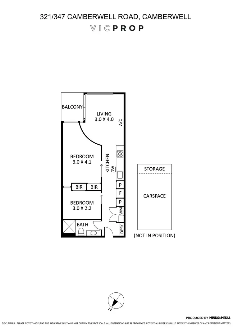 Floorplan of Homely apartment listing, 321/347 Camberwell Road, Camberwell VIC 3124