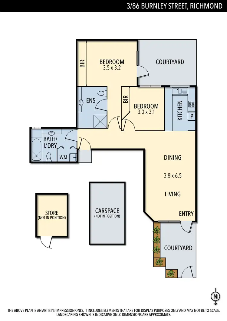 Floorplan of Homely apartment listing, 3/86 Burnley Street, Richmond VIC 3121