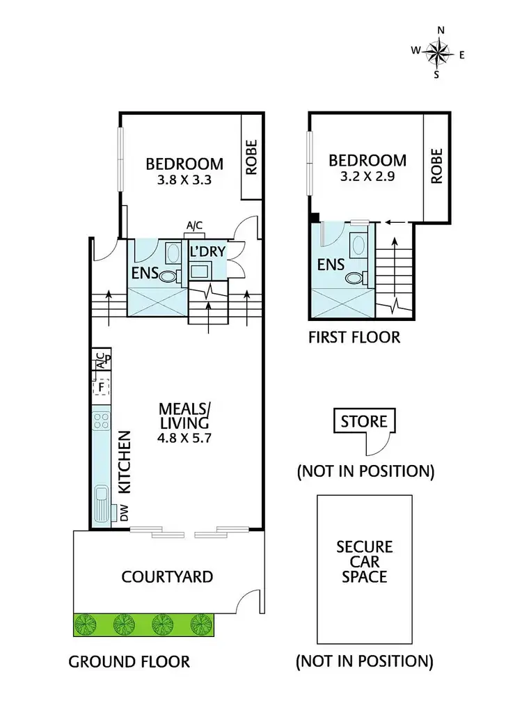 Floorplan of Homely townhouse listing, 16D Mollison Street, Abbotsford VIC 3067