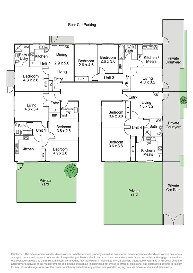 Floorplan of Homely block of units listing, 1-8/19 Edgewood Street, Carnegie VIC 3163