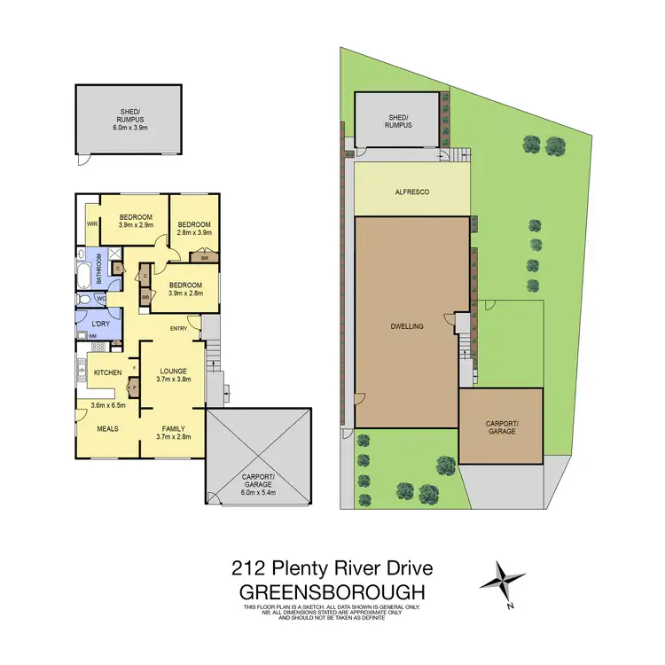 Floorplan of Homely house listing, 212 Plenty River Drive, Greensborough VIC 3088