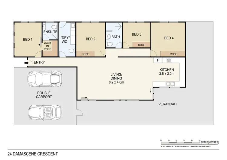 Floorplan of Homely house listing, 24 Damascene Crescent, Bellamack NT 832