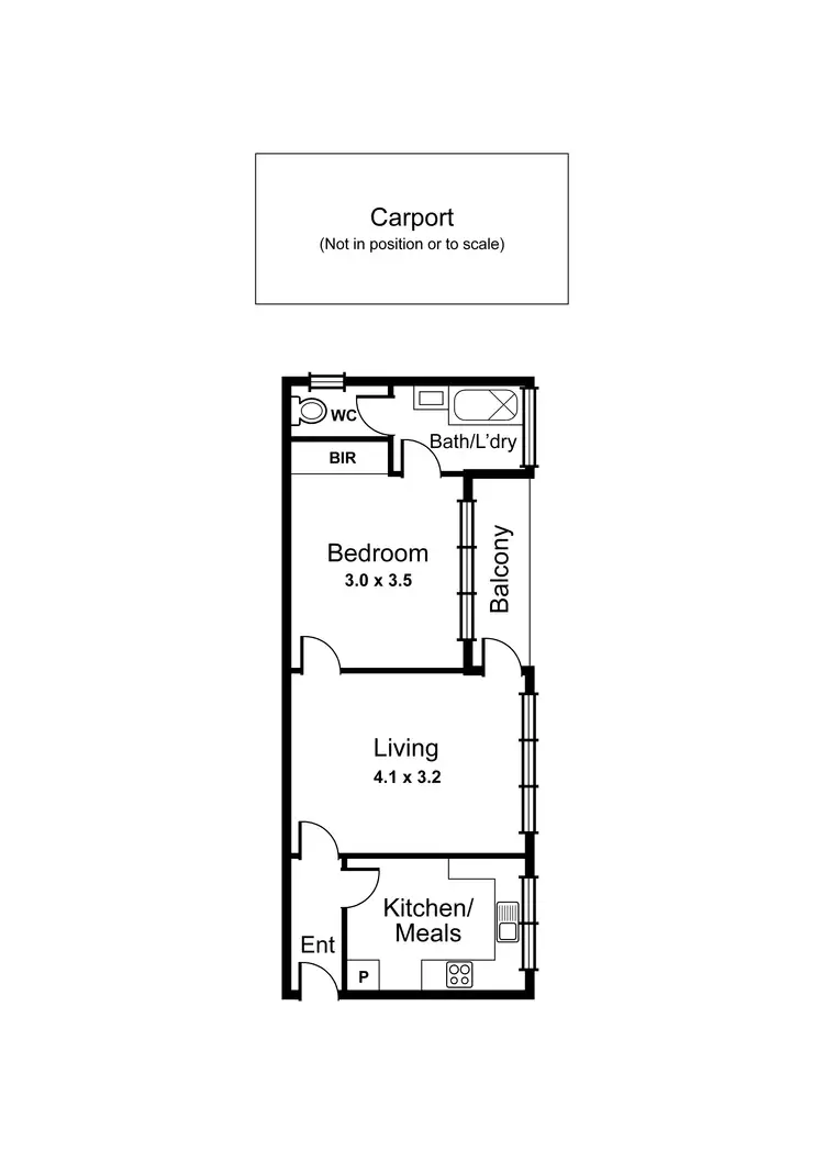 Floorplan of Homely apartment listing, 8/36 Rosella Street, Murrumbeena VIC 3163