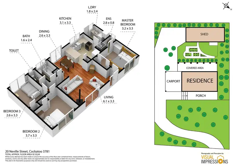 Floorplan of Homely house listing, 20 Neville Street, Cockatoo VIC 3781