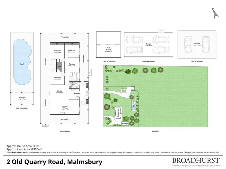 Floorplan of Homely house listing, 2 Old Quarry Road, Malmsbury VIC 3446