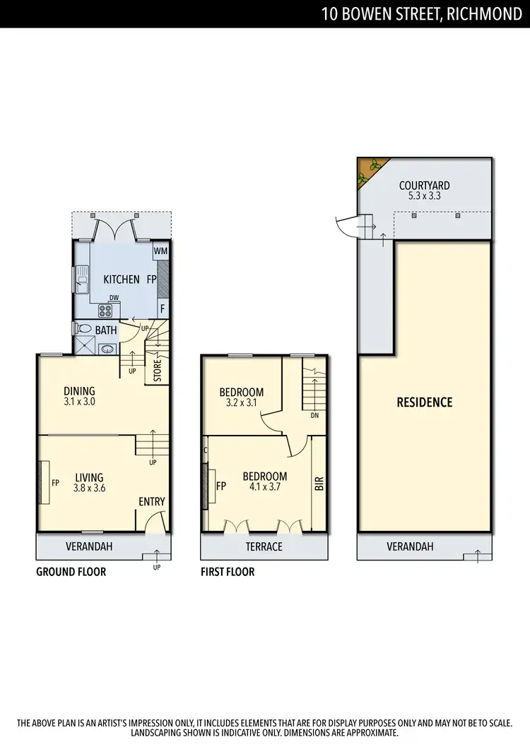 Floorplan of Homely house listing, 10 Bowen Street, Richmond VIC 3121