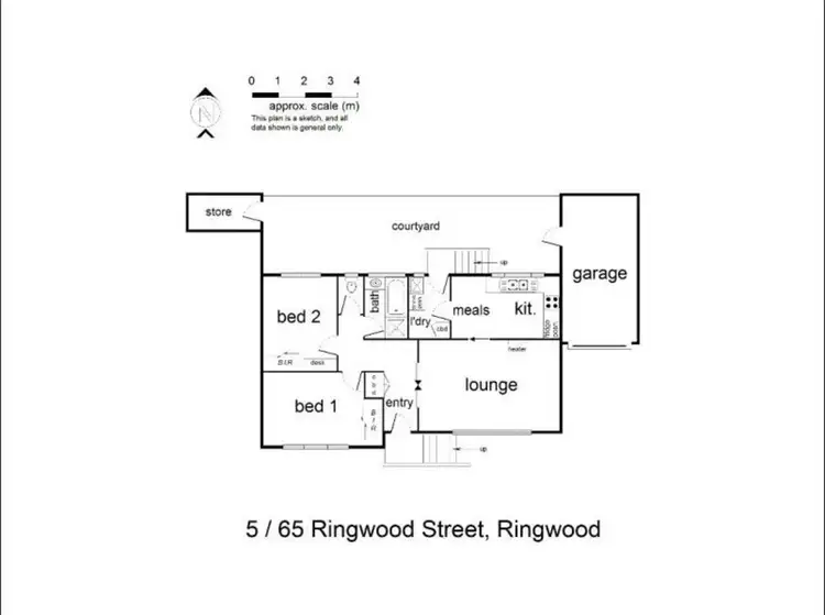 Floorplan of Homely unit listing, 5/65 Ringwood Street, Ringwood VIC 3134