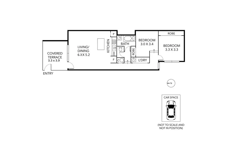 Floorplan of Homely apartment listing, 305/10 Hillingdon Place, Prahran VIC 3181