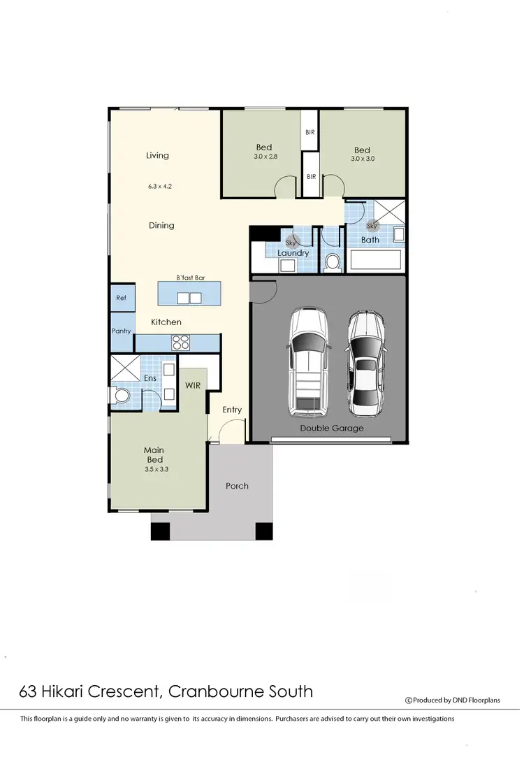 Floorplan of Homely house listing, 63 Hikari Crescent, Cranbourne South VIC 3977