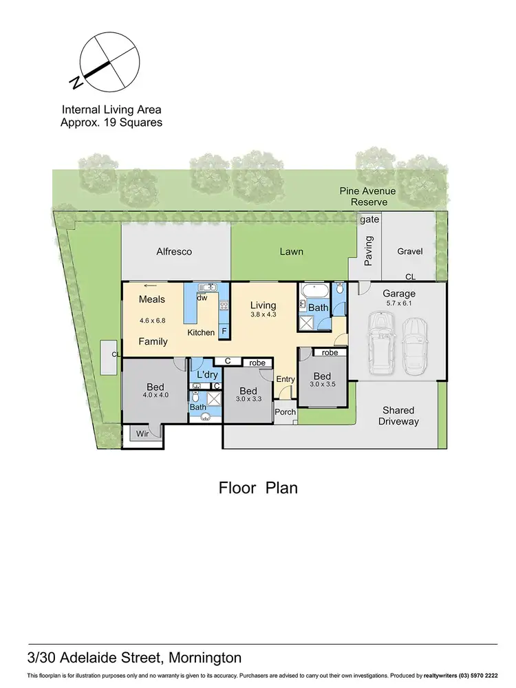 Floorplan of Homely unit listing, 3/30 Adelaide Street, Mornington VIC 3931