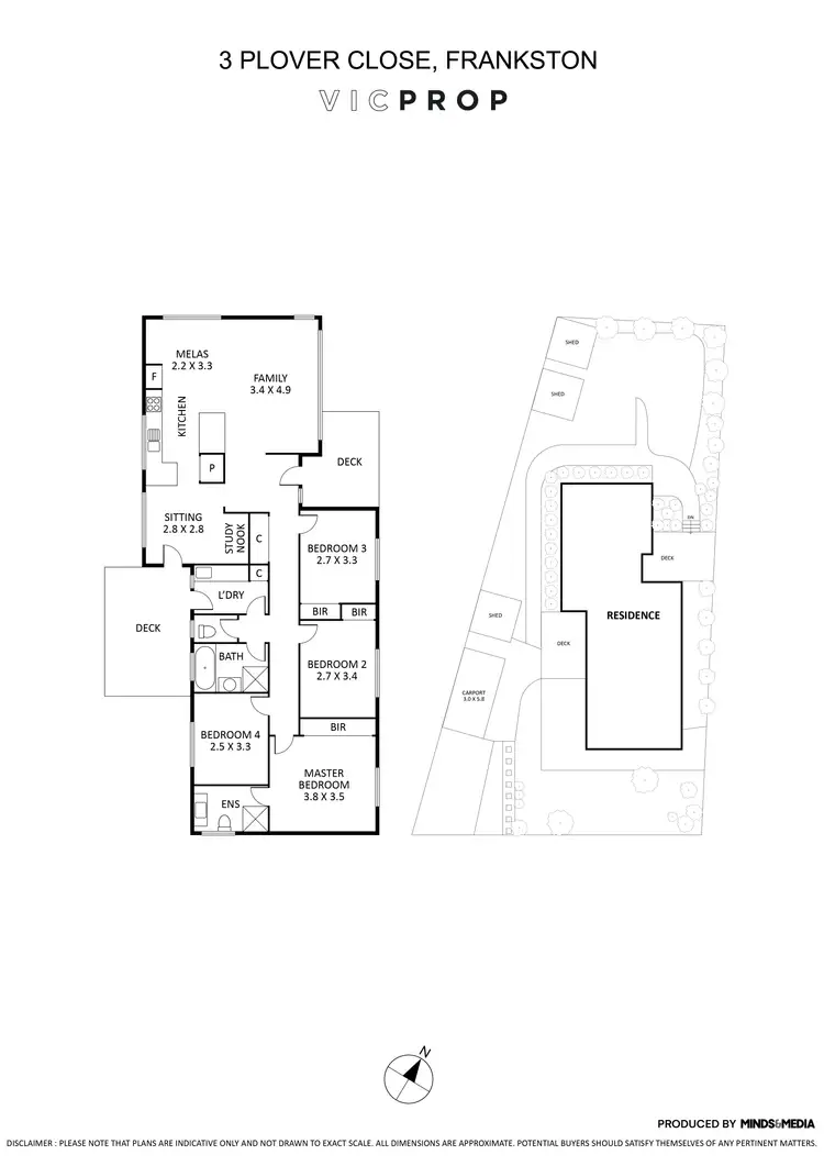 Floorplan of Homely house listing, 3 Plover Close, Frankston VIC 3199