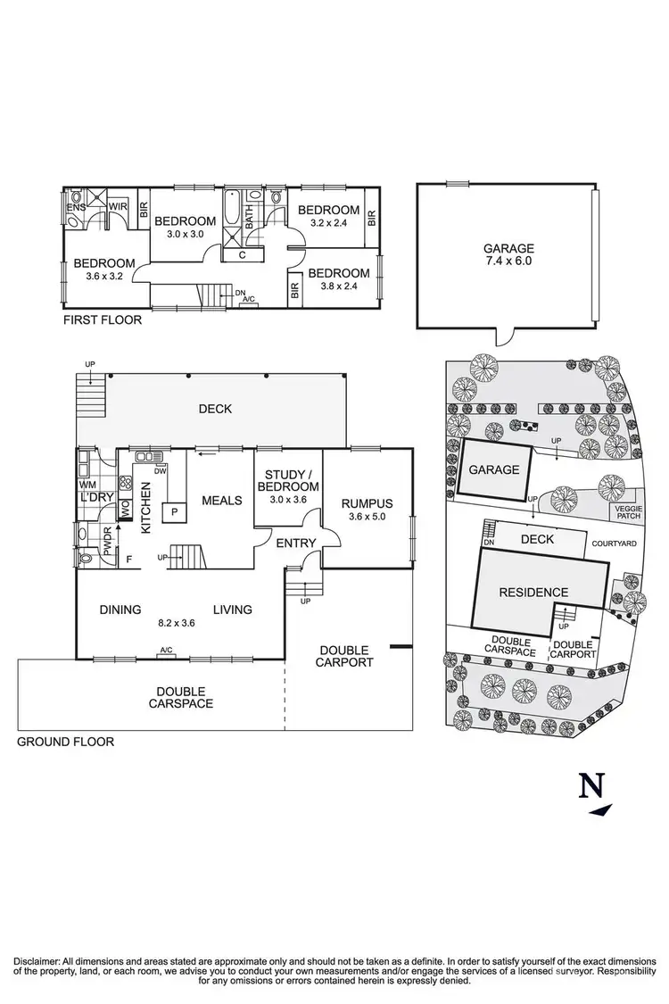 Floorplan of Homely house listing, 5 Fernlea Crescent, Doncaster East VIC 3109