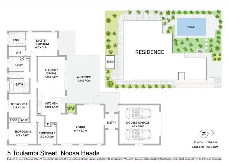 Floorplan of Homely house listing, 5 Toulambi Street, Noosa Heads QLD 4567