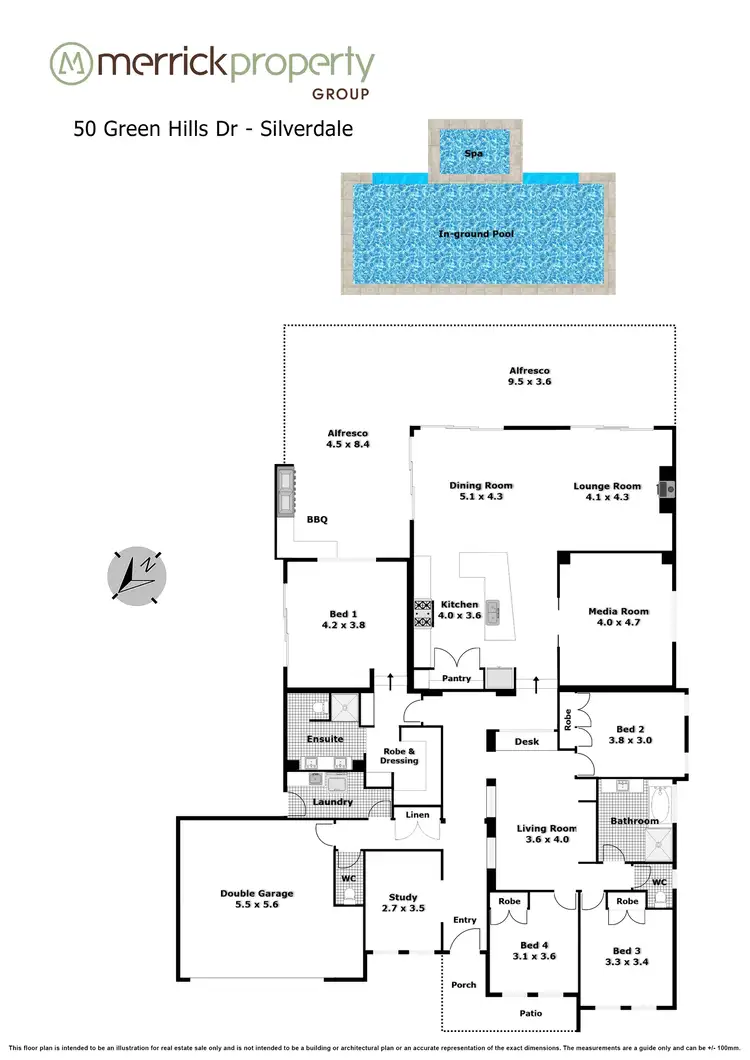 Floorplan of Homely house listing, 50 Green Hills Drive, Silverdale NSW 2752