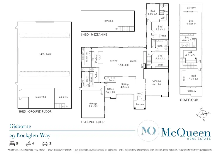 Floorplan of Homely house listing, 29-35 Rockglen Way, Gisborne VIC 3437