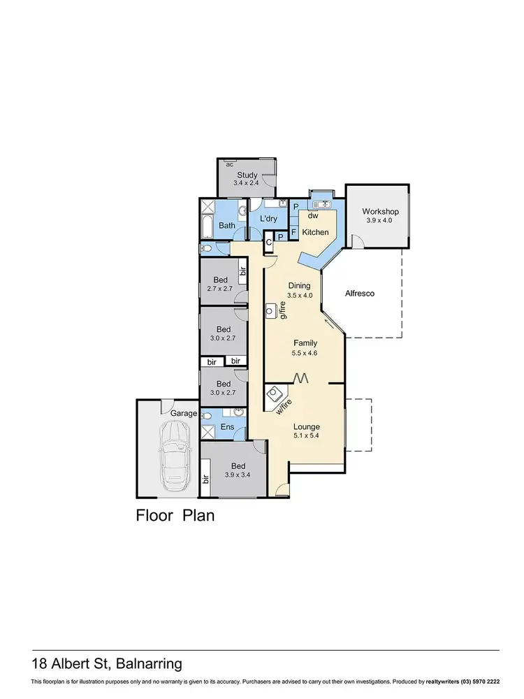 Floorplan of Homely house listing, 18 Albert Crescent, Balnarring VIC 3926