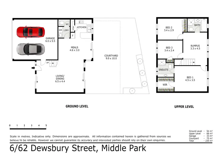 Floorplan of Homely townhouse listing, 6/62 Dewsbury Street, Middle Park QLD 4074
