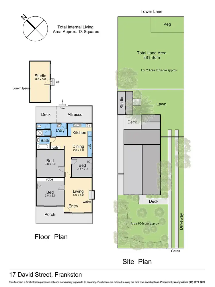 Floorplan of Homely house listing, 17 David Street, Frankston VIC 3199