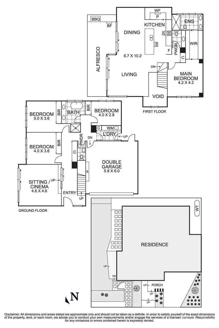Floorplan of Homely townhouse listing, 2A Arapilles Drive, Templestowe Lower VIC 3107